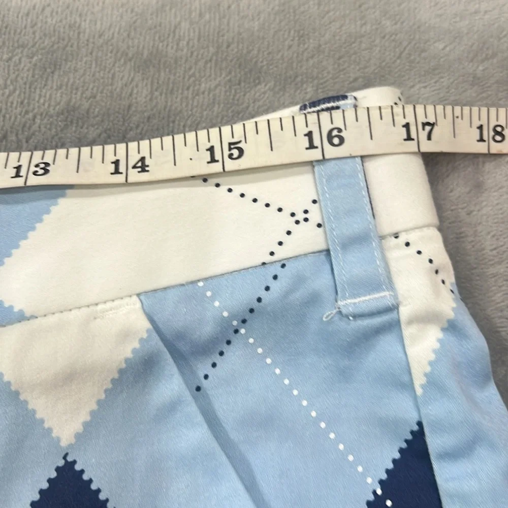 LoudMouth Golf Shorts, Argyle Blue and White Plaid Mens Size 34 - Picture 5 of 8